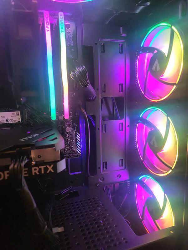 Hardware Hunt Stealth Hunter – Ryzen 5 5500 | RTX 4060 | 16GB RAM | 1TB NVMe | Wi-Fi Gaming PC 