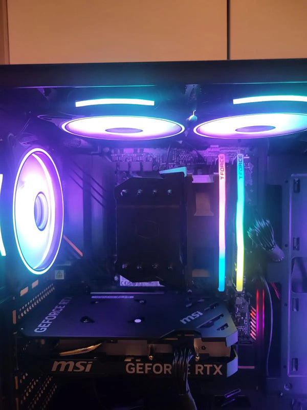Hardware Hunt Stealth Hunter – Ryzen 5 5500 | RTX 4060 | 16GB RAM | 1TB NVMe | Wi-Fi Gaming PC 