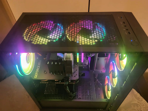 Hardware Hunt Stealth Hunter – Ryzen 5 5500 | RTX 4060 | 16GB RAM | 1TB NVMe | Wi-Fi Gaming PC 