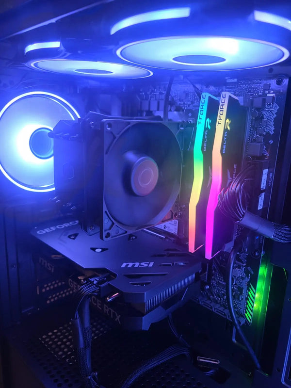 Hardware Hunt Stealth Hunter – Ryzen 5 5500 | RTX 4060 | 16GB RAM | 1TB NVMe | Wi-Fi Gaming PC 
